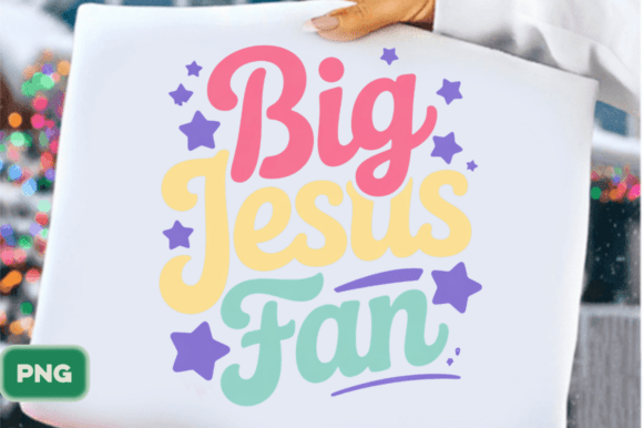 Big Jesus Fan PNG, Doodle PNG for T-Shirt Designs