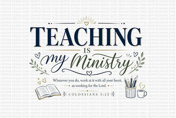 Christian Teacher Faith Shirt PNG & T-Shirt Designs