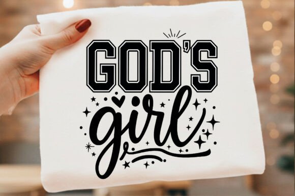 God s Girl Christian Faith Typography T-Shirt Designs