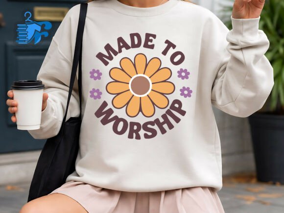 Made to Worship Floral Christian SVG