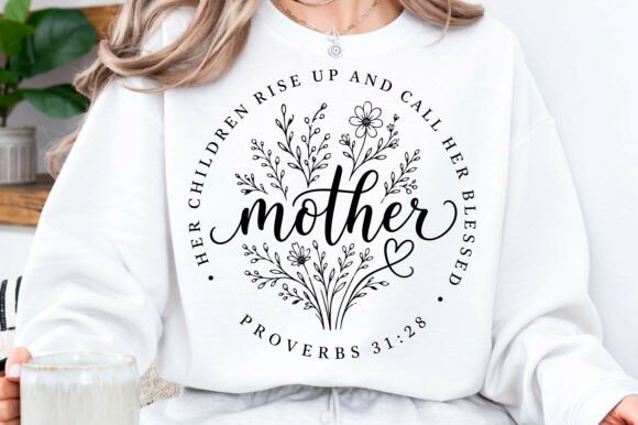 Mother’s Day, Christian Mom PNG: T-Shirt Designs