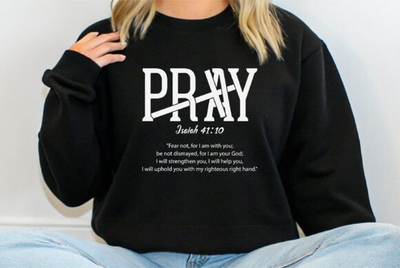 Pray, Jesus Christian T-Shirt Design