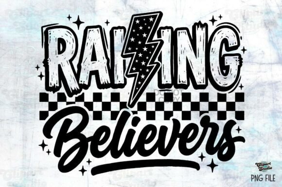 Raising Believers PNG, Christian PNG for T-Shirt Designs